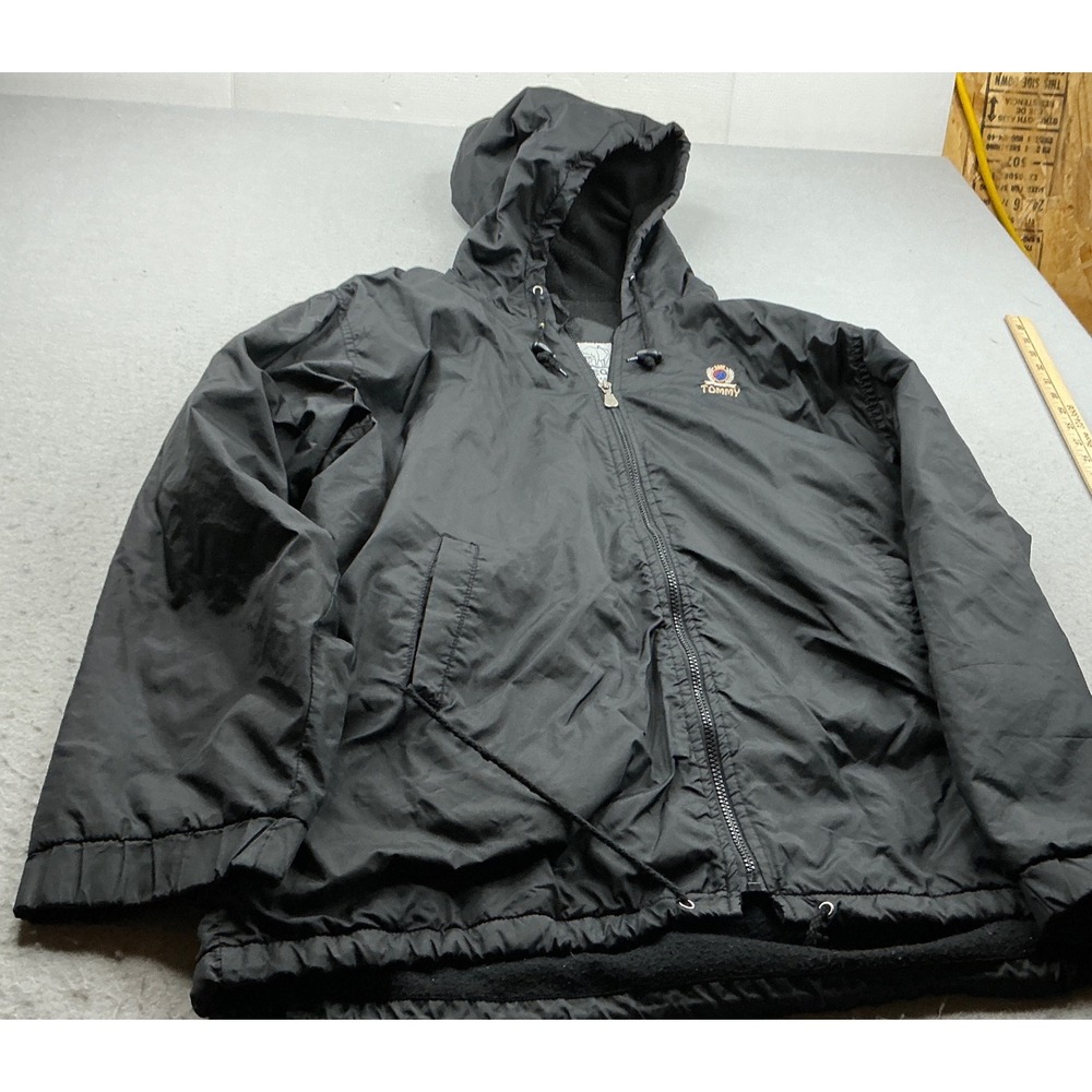 Vintage Renegade Outerwear Windbreaker Jacket Black Spellout Mens Medium 90s Y2K